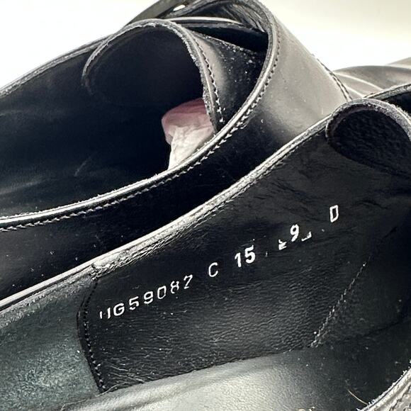 SALVATORE FERRAGAMO Lavorazione Leather Monk-Strap Shoes Black Sz 9 D $1475 - Picture 7 of 9